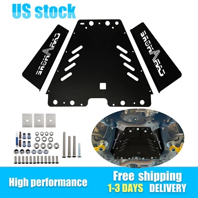 For 2005-2015 Toyota Tacoma Black Catalytic Converter Protection Shield 4WD  - Image 1 of 4