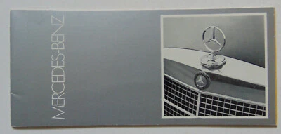 Folleto MY Mercedes Benz Full Line 1972 original, 350SL, 280SEL, 220D, 600 Foto 1 de 4