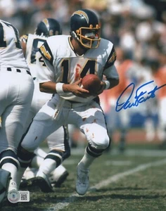 BEARDED BOMBER Dan Fouts Autographed Signed SAN DIEGO CHARGERS 8x10 Photo BAS - Picture 1 of 1