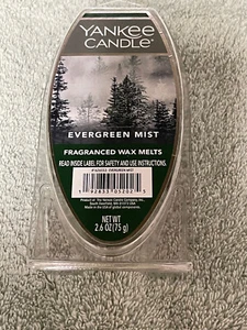 BRANDNEU YANKEE CANDLE EVERGREEN MIST DUFTWACHS SCHMILZT 2,6 OZ. 6 MELZEN - Bild 1 von 2