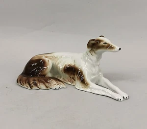 9943346-d Porzellanfigur Windhund liegend Hund bunt Gräfenthal 22x9x10cm - Picture 1 of 3