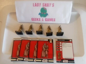 Star Wars Miniaturas ALIANZA E IMPERIO 5 Tusken Raiders 56/60 - Imagen 1 de 2