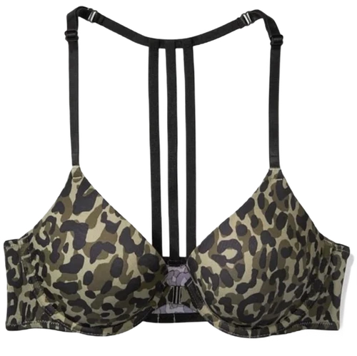 SUJETADOR ACOLCHADO PUSH UP ROSA VICTORIAS SECRET ROPA EN TODAS PARTES CAMUFLAJE VERDE NUEVO CON ETIQUETAS Foto 1 de 1