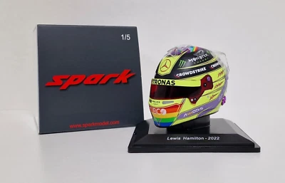 MODELLINO SCALA 1:5 CASCO AUTO F1 SPARK MERCEDES LEWIS HAMILTON GP CANADA 2022 - Immagine 1 di 4