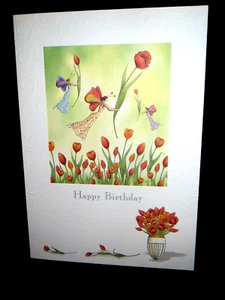 Feen tragen Blumen Karte #3184 - Bild 1 von 5