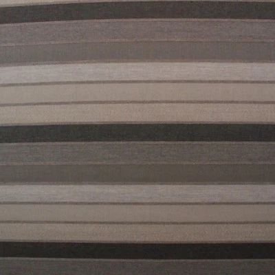BALLARD DESIGNS LUCY ASPHALT SUNBRELLA GRAY WOVEN STRIPE FABRIC BY THE YARD 54"W - Image 1 of 4
