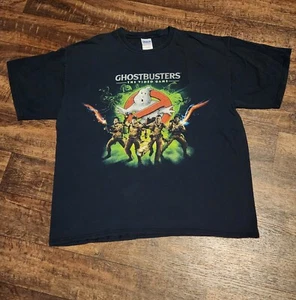 Ghostbusters The Video Game Promo Graphic T-Shirt Movie Size XL- Navy Blue - Picture 1 of 9