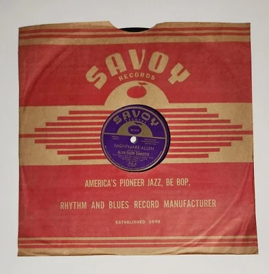 Allen Eager Quintette - Nightmare Allen / Church Mouse (1949) 78 Savoy 958   E - Image 1 of 4