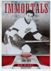 2011-12 CERTIFIED #163 JOHNNY BUCYK MIRROR RED #003/199 - Picture 1 of 1
