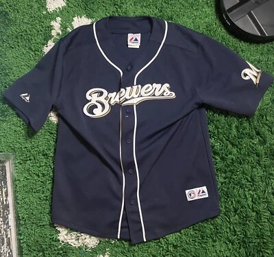 Camiseta majestuosa juvenil talla 14/16 de los Milwaukee Brewers Prince Fielder #28 Foto 1 de 4