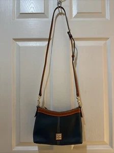 Dooney & Bourke Pebble Leather Crossbody Pouch-Teal-NEW-A639116 - Picture 1 of 7