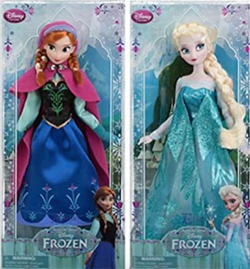 Disney Store official Frozen Sisters ELSA & ANNA Classic Doll Set 11" NEW BOXED - Picture 1 of 1
