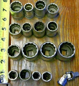 Lote de Herramientas para Maquinista S K SK SOCKETS Mixtos De Colección EE. UU. Hechos Med MEZCLA PROFUNDA ZZ - Imagen 1 de 11