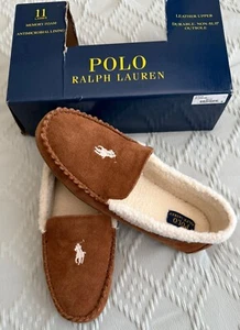 Women’s Polo Ralph Lauren Fur Slippers Size 11 New  - Picture 1 of 4