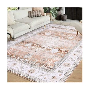 COZYLOOM Vintage Rug Large 8x10 Area Rug Oriental Floral Distressed Carpet So... - Picture 1 of 10