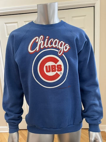 Vintage Fruit Of The Loom Made In USAChicago Cubs MLB Rare Sweater Men's Size XL Cover