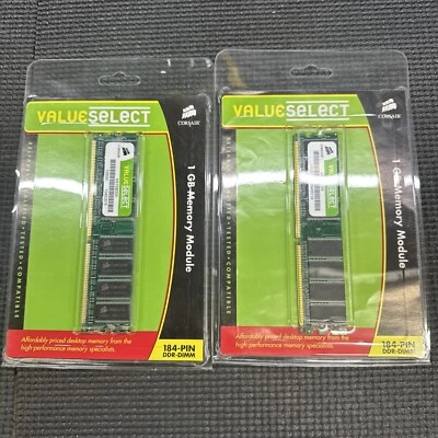 Corsair DDR1 1GB Value Select Ram Memory 400 MHz VS1GB400C3 - Image 1 of 4