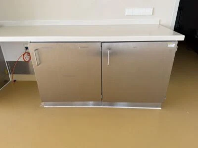 2x Edelstahl Unterschrank Flügeltürenschrank 60x60x70 cm - Bild 1 von 4