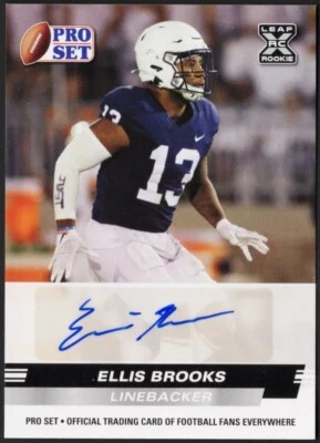 💎 2022 Leaf Pro Set Draft - Autographs Ellis Brooks #PSA-EB1 (AU, RC) - Image 1 of 2