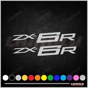 6pcs For KAWASAKI ZX-6R Sticker Motorcycle Fairing Decal Bodywork Vinyl Logo - Bild 1 von 12