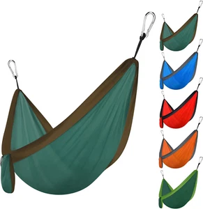 Hammock Portable Double Hammocks,For Hiking、Camping、Backpacking、Travel、Yard、Beac - Picture 1 of 12
