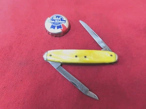 Vtg Queen City,3" Pen Knife,1922-33,2-bld,pearl,file,USA~NICE🤠🤠Q4.12.25 - Picture 1 of 7