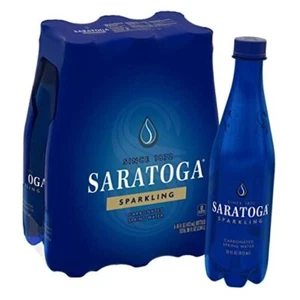  Sparkling Spring Water Bottle PET, 16 Oz, 16 Fl Oz (Pack of 6) Sparkling Water - Picture 1 of 8