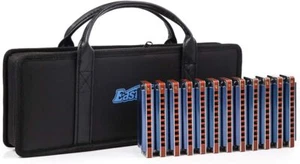 EASTTOP Professional Diatonic Harmonica Set Harmonica Set 12 key blues harp Gift - Picture 1 of 10