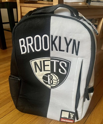 NBA LAB Sprayground  Brooklyn Nets Backpack Book Bag (Large) Cover