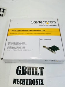 NEW Startech ST1000SPEXD4 Dual Port Gigabit PCI Express Server Network Adapter - Picture 1 of 2