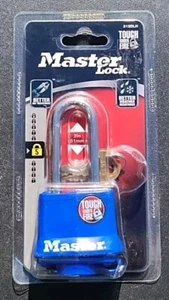 BRAND NEW Master Lock 312DLH 2in/51mm Laminated Steel Pin Tumbler Padlock Blue - Picture 1 of 2