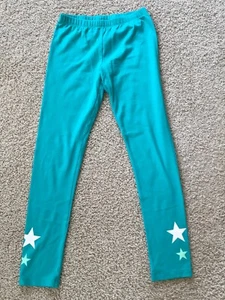 So Girls Green Embellished Leggings Size 12 VGUC - Picture 1 of 2