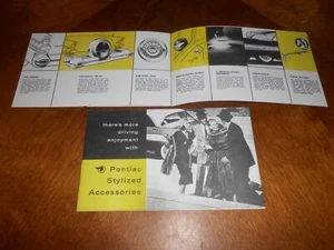 1957 PONTIAC OPTIONS & ACCESSORIES BROCHURE / 20 Pages of PICTURES, DESCRIPTIONS - Picture 1 of 4