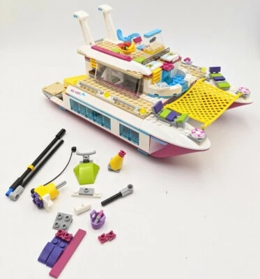 Incomplete Lego Friends Sunshine Catamaran, 41317 No Figs/Manual Missing Sail - Image 1 of 4