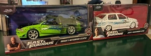 MITSUBISHI ECLIPSE VOLKSWAGEN JETTA 1:24 THE FAST AND THE FURIOUS CUSTOM DIECAST - Picture 1 of 14