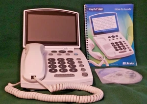 CapTel 840 Analog Closed Captioned Telephone NOT TESTED for parts or repair ONLY - Zdjęcie 1 z 11
