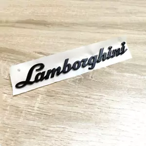 Emblema negro brillante con guión trasero para Lamborghini LP560 LP570 Gallardo Huracán - Imagen 1 de 6
