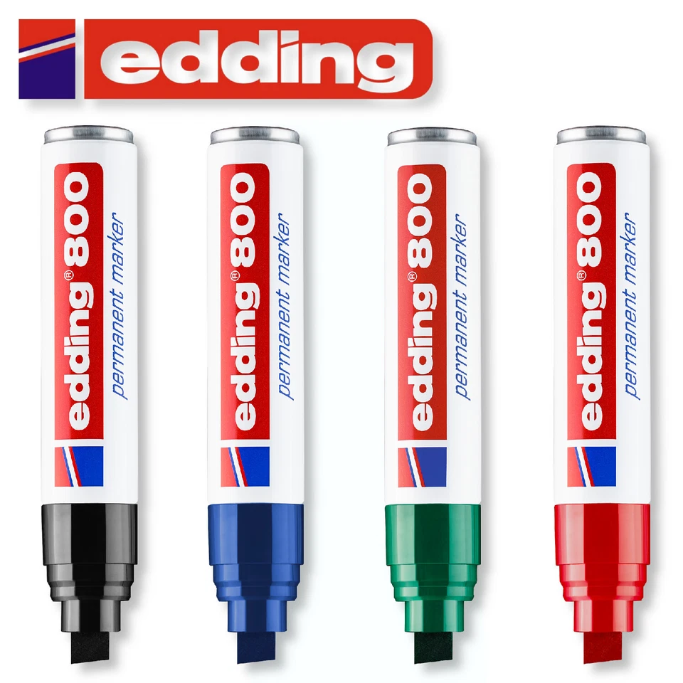 edding 800 Permanentmarker wasserfest Stift Marker Permanent breit 12 mm - Bild 1 von 1