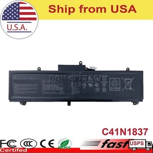 0B200-03380200 C41N1837 Battery For ASUS Zephyrus GU502LV-BI7N8 (A)(DC16) - Picture 1 of 5