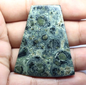 Ágata musgo verde mexicano 65,35 quilates cabujón áspero piedras preciosas sueltas certificadas - Imagen 1 de 6