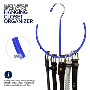 Belt Scarf Hanger Space Saving Organizer Hanging Multi Purpose Ties Shoe Rack - Picture 1 of 6