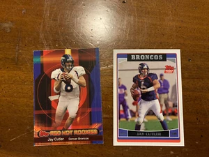 JAY CUTLER 2006 Topps Rookie Card #365 Plus 2006 Topps Red Hot Rookie🏈🔥 - Picture 1 of 4