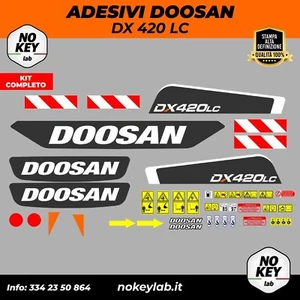 Doosan DX 420 LC decalcomanie adesive kit Completo - Imagen 1 de 2