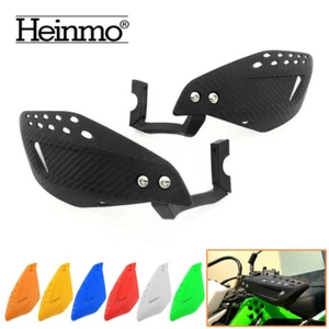 Motorcycle Dirt Bike 7/8" Carbon Fiber Handlebar Hand Guard Protector Universal - Picture 1 of 15