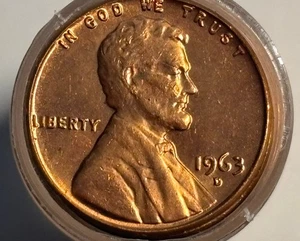 1963 D - Lincoln Memorial Cent - BU Roll - Picture 1 of 2