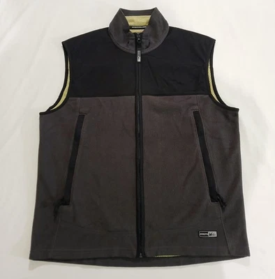 REI Vest Mens Medium Gray Black Green Full Zip Outdoors Hiking Sleeveless  - Image 1 of 4