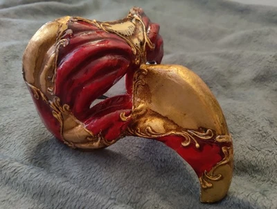 Masquerade Mask Authentic Kartaruga Venetian Papier-Mâché - Image 1 of 3