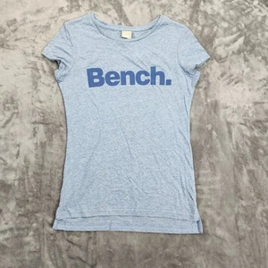 Women's Bench Urban Wear Cap sleeve T-Shirt Blue with Logo Size Small - Picture 1 of 5