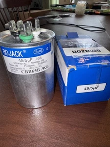 Tapa de arranque circular de doble funcionamiento BOJACK 60/5uF ±6% 370/440 V CA CBB65B - Imagen 1 de 3