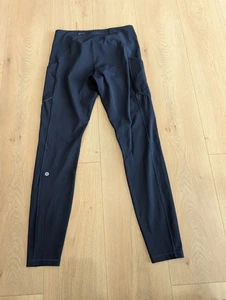 Lululemon Speed Up Tight Women's 8 Blue True Navy Full On Luxtreme 28" Leg Logo - Picture 1 of 13